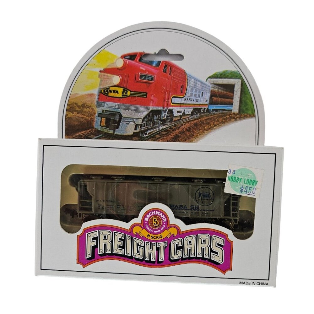 Bachmann Train N Scale 47ft Covered 70 Ton Hopper Wabash Railroad RR #73661